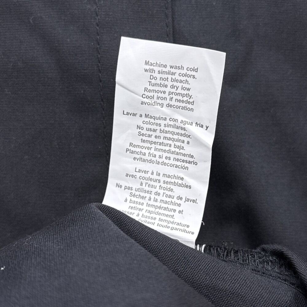 Dickies EDS Medical Scrub Jacket Womens Small Black Warm Up Snap Front 86306 - Picture 8 of 8